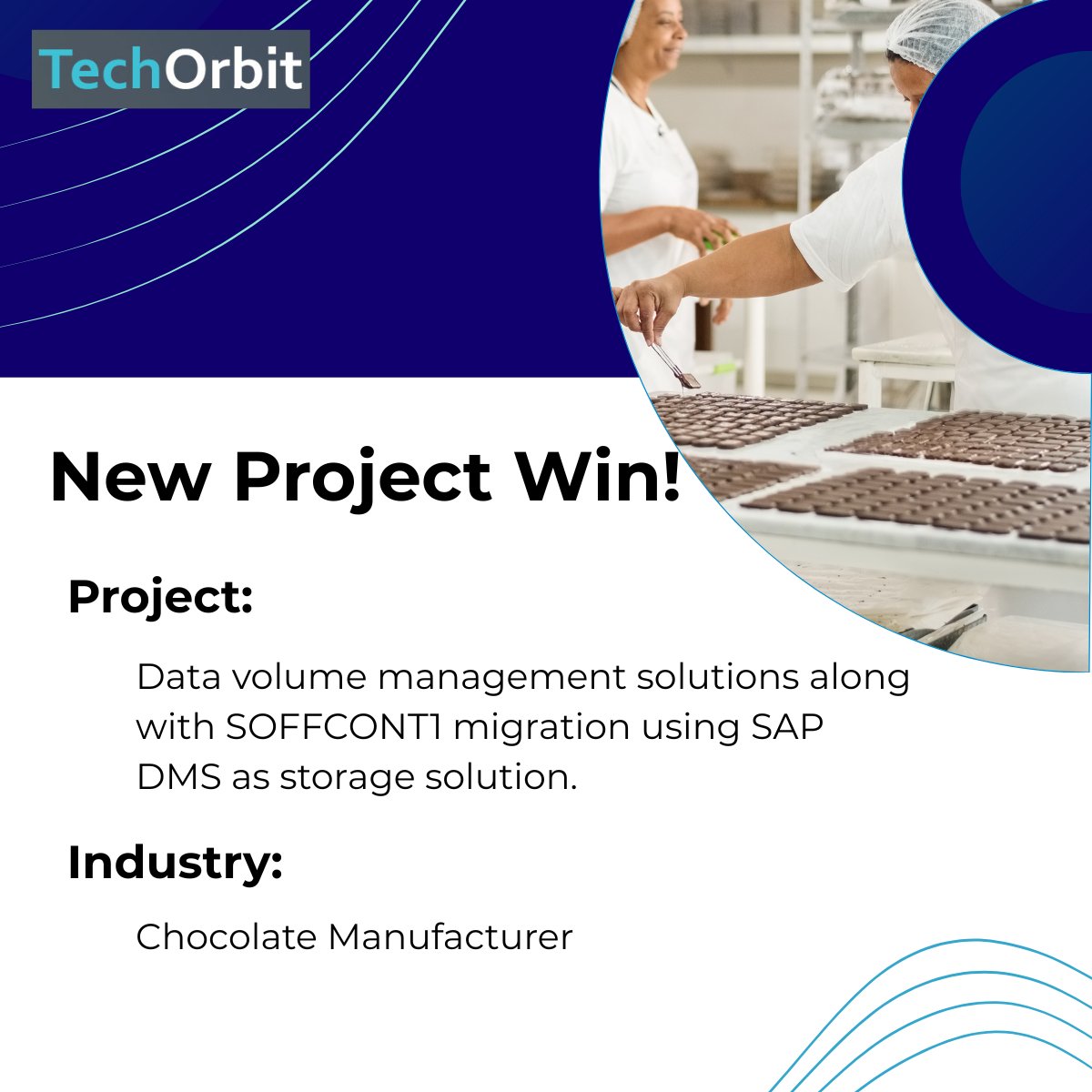TechorbitL's tweet image. We are excited to share that TechOrbit is working with 𝗜𝗻𝗱𝗶𝗮’𝘀 𝗹𝗲𝗮𝗱𝗶𝗻𝗴 𝗕𝟮𝗕 𝗰𝗵𝗼𝗰𝗼𝗹𝗮𝘁𝗲 𝗺𝗮𝗻𝘂𝗳𝗮𝗰𝘁𝘂𝗿𝗲𝗿 on implementing Data Volume Management and SOFFCONT1 migration using SAP DMS.
#SAP #Opentext #Techorbit #Datavolumemanagement #DataArchiving