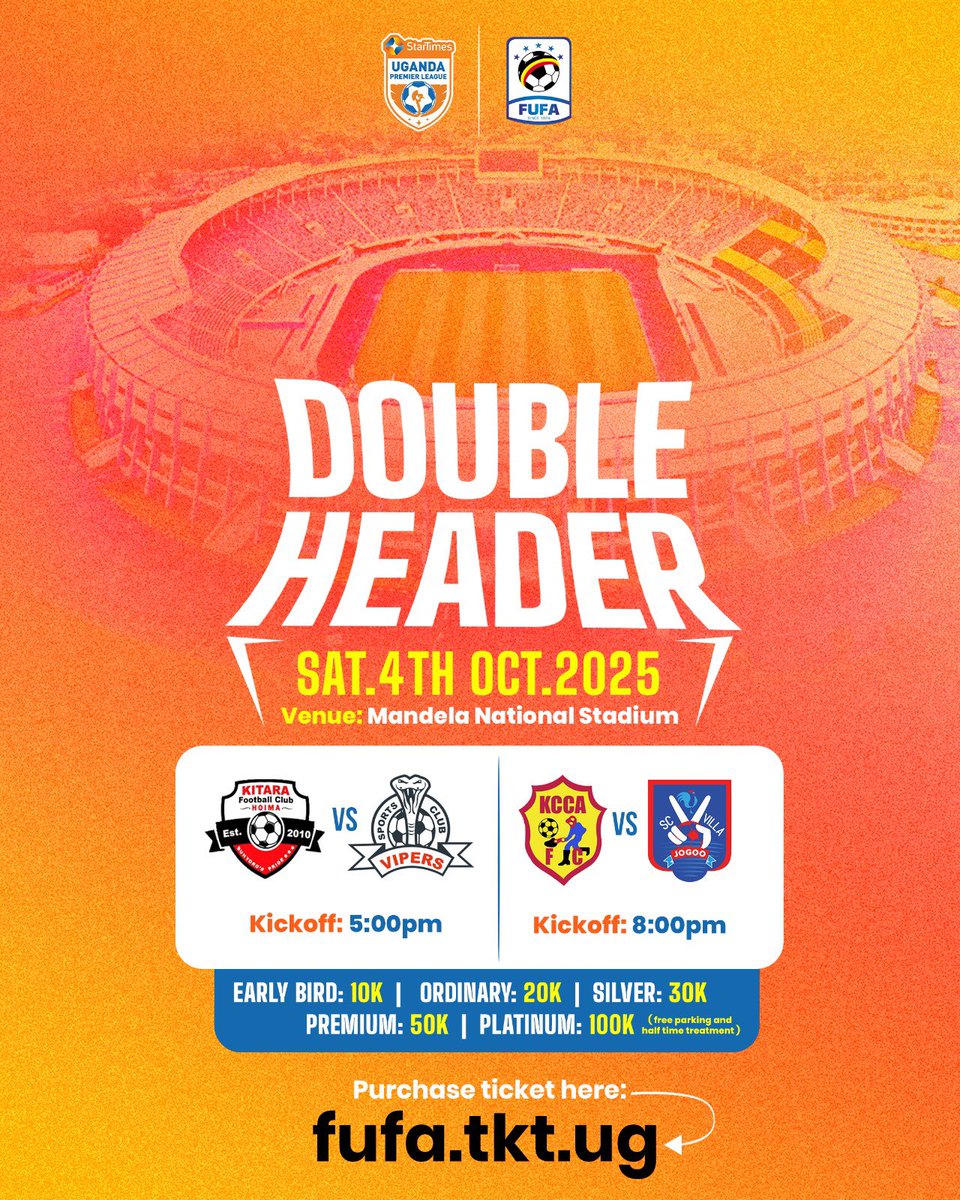 Our CHAN Stars will be on show this Saturday at Namboole!
<a href="/VipersSC/">𝐕𝐢𝐩𝐞𝐫𝐬 𝐒𝐩𝐨𝐫𝐭𝐬 𝐂𝐥𝐮𝐛</a> 
#DoubleheaderLife