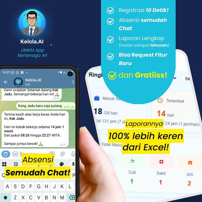 coderjadoel's tweet image. Masih zaman catat absensi pakai Excel? Kalau bisa semudah ini, kenapa harus Excel?

Share dan follow, nanti aku kirim link-nya via DM!