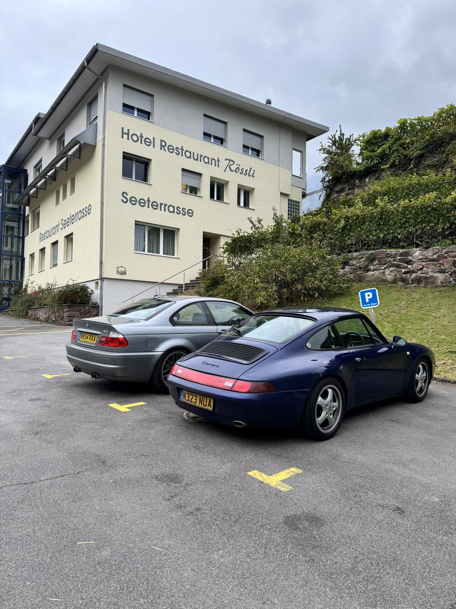 CloudJKay's tweet image. Road trip day 4. #e46m3 #porsche993