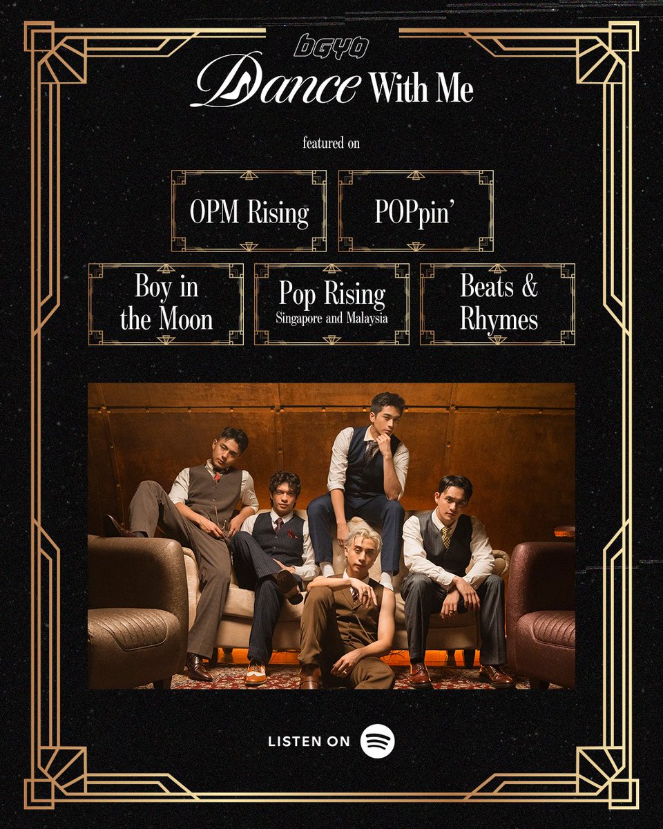 bgyo_ph's tweet image. Baby, won’t you check this out! 👀
‘Dance With Me’ has been featured in multiple editorial playlists on @Spotify ! 🪩✨

Keep streaming ‘Dance With Me’ on Spotify!
🔗open.spotify.com/track/4eDOey6H…

@SpotifyPH 
@SpotifySG 
@SpotifyMY 
@SpotifyID 
@SpotifyJP 
#spotifyasia

#BGYO…