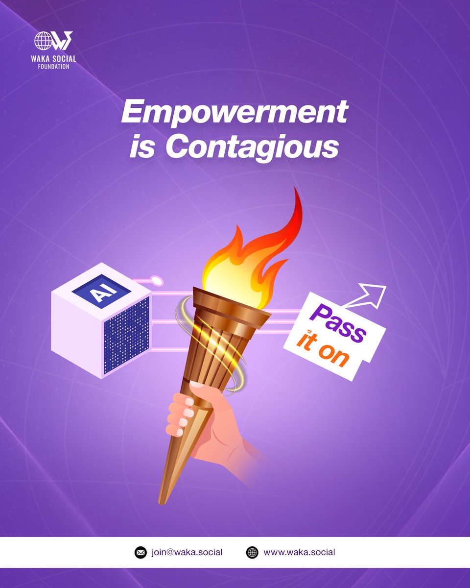 WakaSocial_AI's tweet image. Empowerment isn’t meant to be kept, it’s meant to be shared. 

When you lift others with knowledge or support, you ignite change, inspire innovation &amp;amp; build stronger communities.

Empowerment is contagious. Who will you empower today?

#Wakasocial #AIForAfrica #Innovation