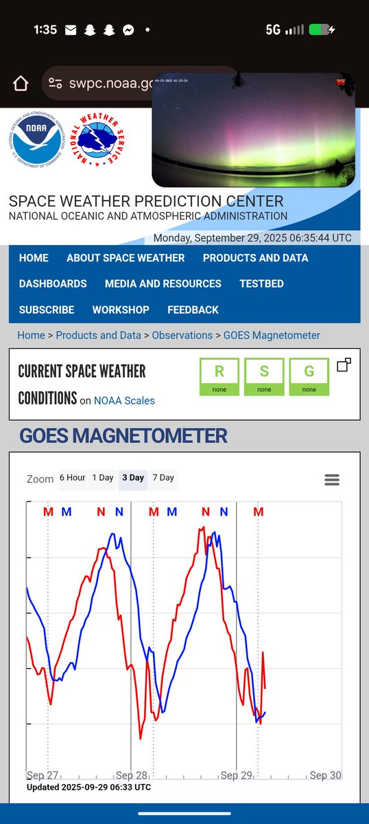 PIP cell phone style. Lol.  Stuck in TX, so chasing virtually.
#spacewx #aurora #webcam <a href="/Vincent_Ledvina/">Vincent Ledvina</a> <a href="/TamithaSkov/">Dr. Tamitha Skov</a>