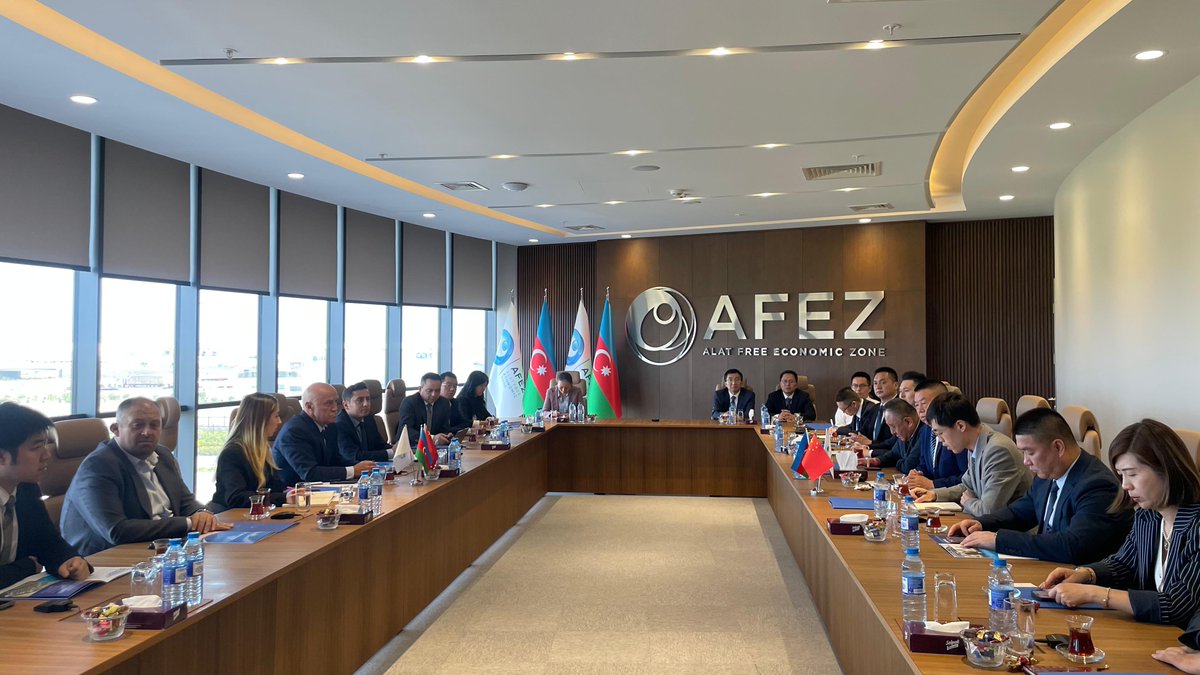 A delegation from CODA visited the Alat Free Economic Zone (AFEZ). Chairman Valeh Alasgarov presented its advantages, while CODA highlighted interest in AFEZ’s investment potential and confirmed readiness for future cooperation with Chinese enterprises.

#AFEZ #ChinaAzerbaijan
