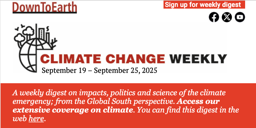 📢Climate Weekly this week:

▶️<a href="/aygoswami/">Avantika Goswami</a> &amp; <a href="/rudrathavinashi/">Rudrath</a> unpack China's new NDC
▶️China’s growing global clean tech investments: <a href="/upamanyudas05/">UPAMANYU DAS</a>
▶️Episode 5 of Carbon Politics featuring <a href="/70sBachchan/">Albert Pinto</a> &amp; <a href="/kmac/">Kate Mackenzie</a>

📗Read: cseindia.org/newsletter/202…
🔔Sign up: cseindia.us9.list-manage.com/subscribe?u=83…
