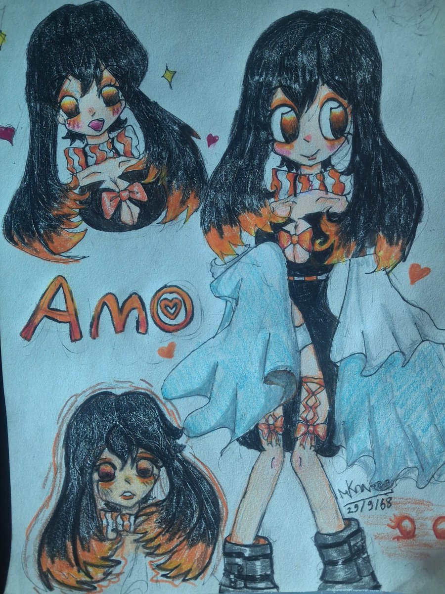 7gdhko's tweet image. This is just my drawing practice, although it&apos;s not very good.
#Amo
#GACHIAKUTAT
#funarts