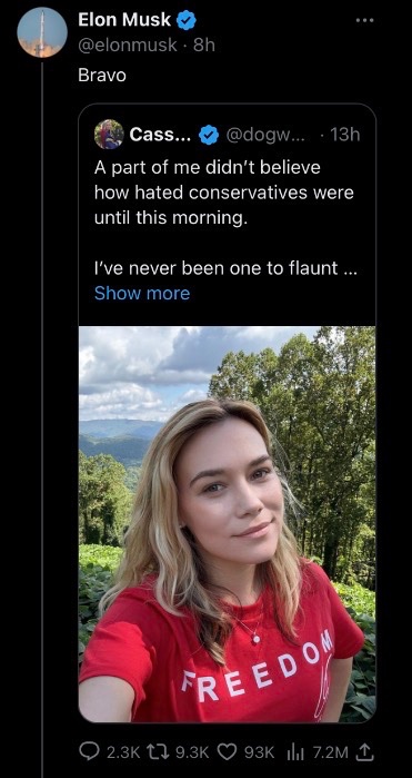 WokeNeocon's tweet image. I guess we know who the next Elon baby mama is going to be.