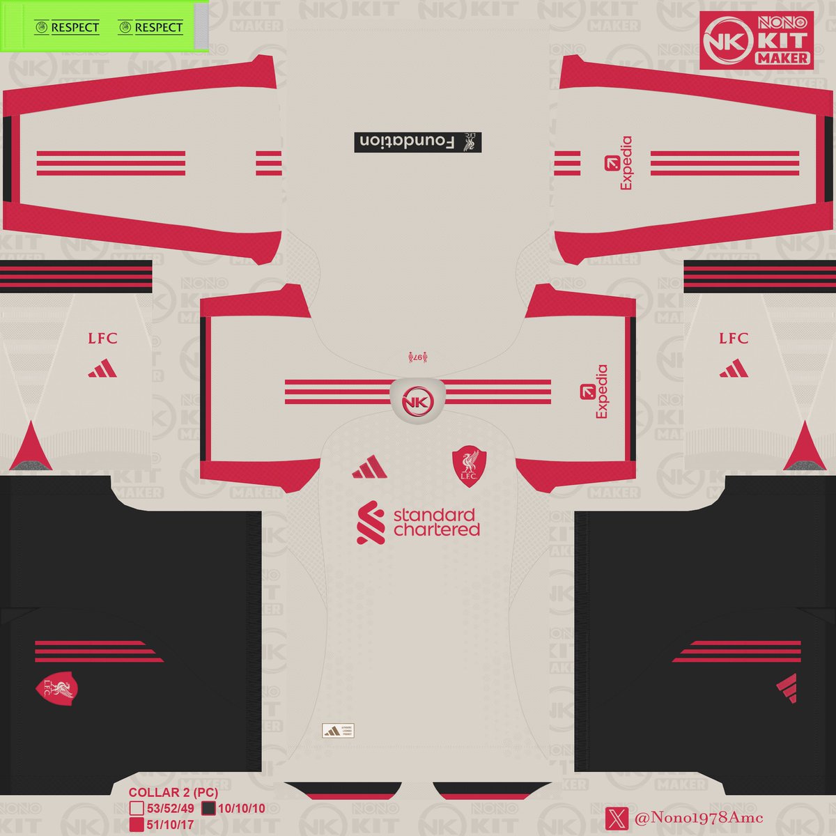 Nono1978Amc's tweet image. Añadidos al drive del @LFC los kits en versión Uefa Champions League con el sponsor de la fundación en la espalda.
Descargar/Download: drive.google.com/drive/u/1/fold…