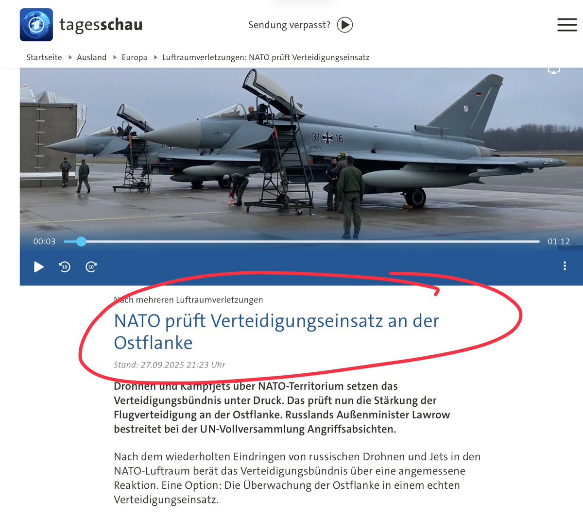 Ist jedem klar, was ein „Verteidigungseinsatz an der Ostflanke“ bedeutet? Oder muss die Warn-App erst um 4:45 Uhr rasseln? 

Es ist hervorzuheben, dass bei keinem einzigen „Drohnenangriff“ die Urheber feststehen. Die Luftraumverletzungen sind Alltag im engen Korridor des