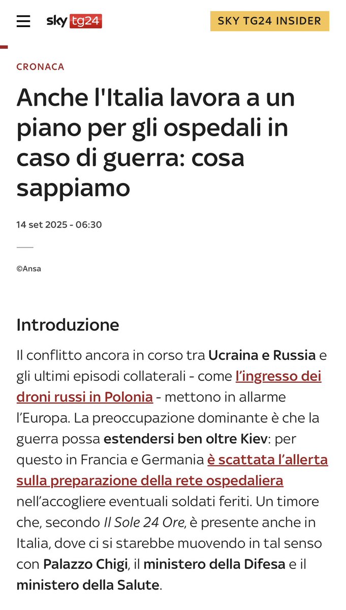 Mentre sono tutti impegnati con la Flottilla o Ballando con le stelle, in Italia ci si prepara alla #guerra
Nessuno protesta, nessuno manifesta.
#29Settembre
