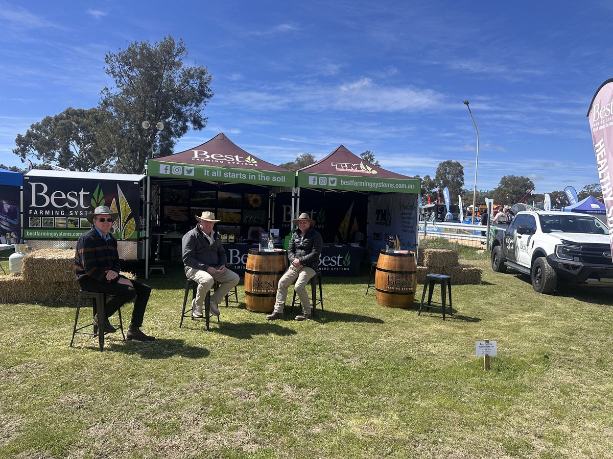 From Henty to SA 🚜🌾 We’re at the Yorke Peninsula Field Days this Tues–Thurs for our 2nd last event of the year! Come chat soil health, TM Agricultural &amp; how biology can work for your farm.

#BestFarmingSystems #YorkePeninsulaFieldDays #SoilHealth #BiologicalFarming