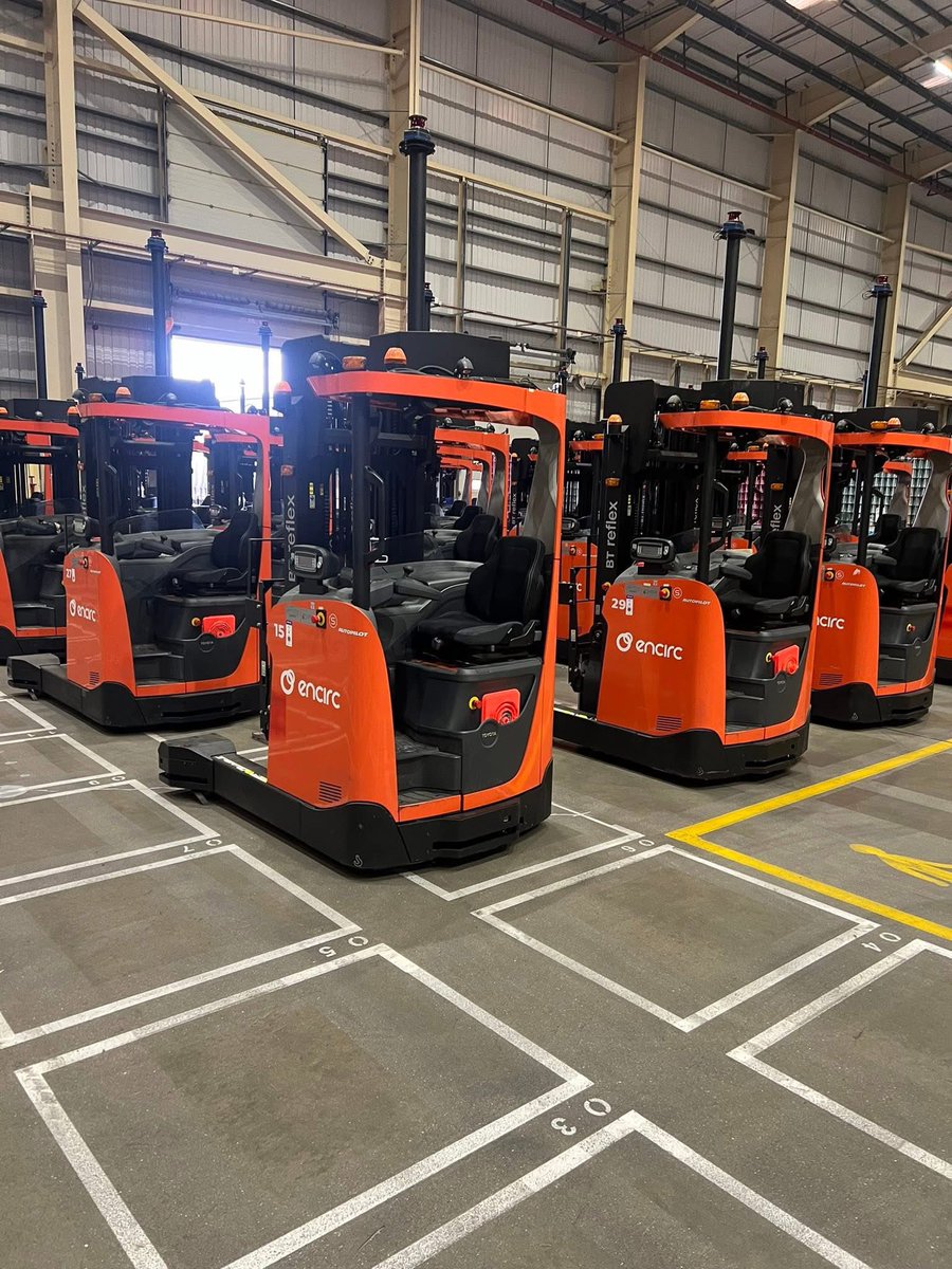 Fascinating place to work over the weekend. New graphics for Driverless fork lift trucks. 43 completed in between watching them glide around. 
#sign #signs #signshop #signcompany #signdesign #signfabrication #signguy #signandgraphics #signmaker #signmaking #signmakers