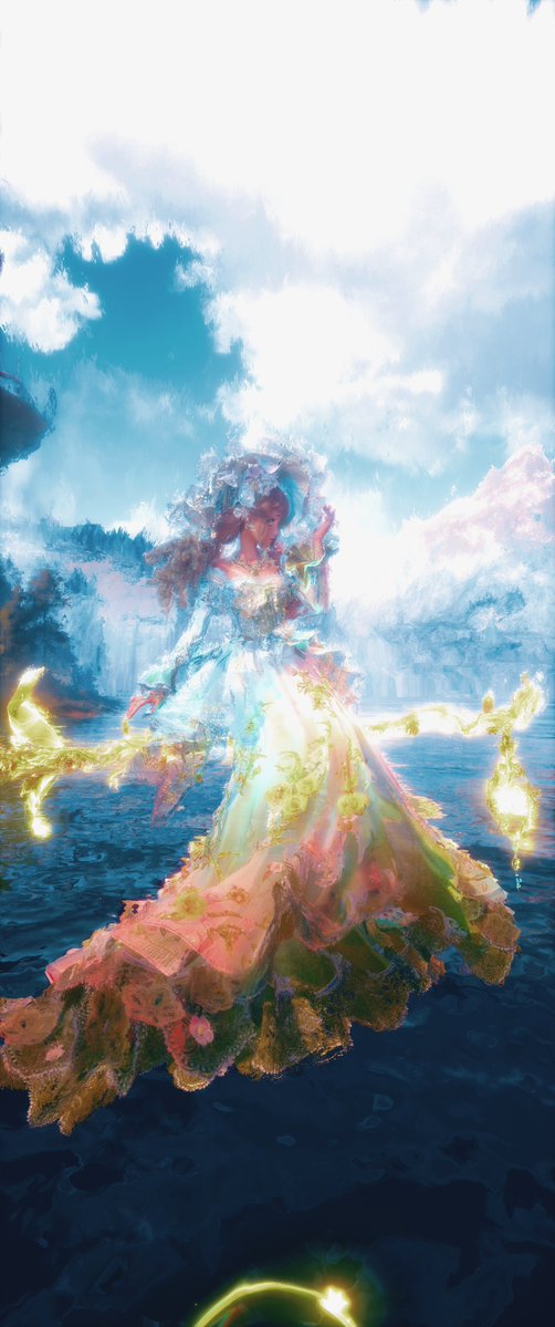 saturn137's tweet image. I love the way this filter gives photos a painting aesthetic. She&apos;s so beautiful!
