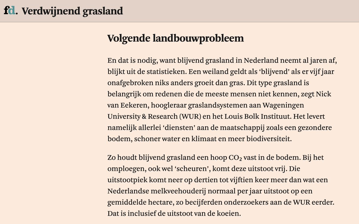 Als we alle boeren hebben uitgekocht komen we erachter dat die weilanden toch nog ergens goed voor waren specials.fd.nl/verdwijnend-gr… 🤦‍♀️