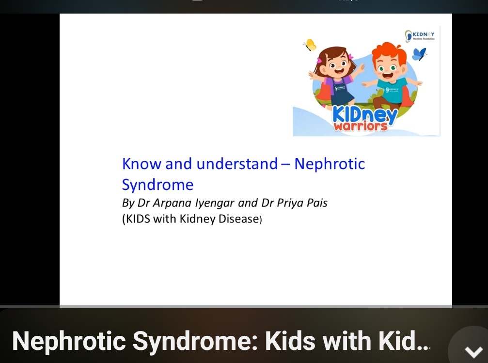kidney_warriors's tweet image. #Moms #Dads
#kidskidney #nephroticsyndrome 

🌟Watch the #video to understand- What is nephrotic syndrome?
⭐How to manage kids with the disease? Two #pediatric #nephrologists having an interactive session to guide parents. 
youtu.be/pph3qWIERRM
