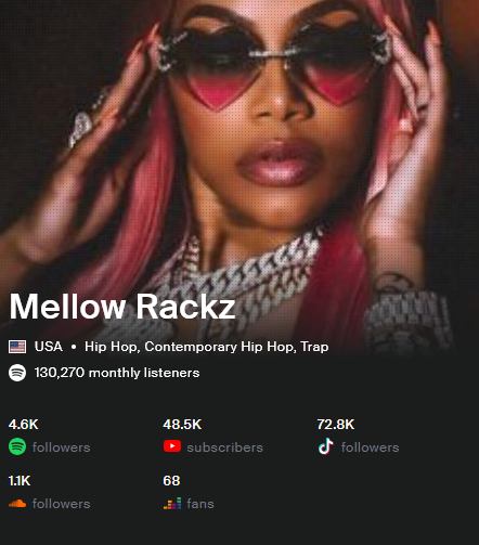 viberate's tweet photo. Mellow Rackz's "Cold World" ft. YoungBoy Never Broke Again just pulled 83.2k Spotify streams in the last 7 days.

Momentum is building. We're watching the data.

Full artist analytics: https://t.co/EBUwLXU88I

#MellowRackz #HipHop #MusicData #Viberate https://t.co/CNYjFL6tTQ