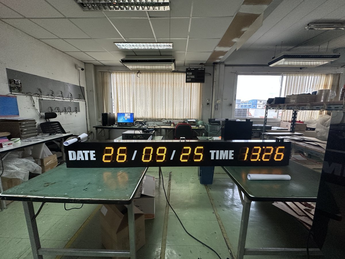 InterfacecomA's tweet image. DIGITAL CLOCK MODEL: DC-2043A-PVC INDOOR นาฬิกาดิจิตอลขนาดใหญ่ #นาฬิกาดิจิตอล #นาฬิกาขนาดใหญ่ #นาฬิกาโรงงาน #นาฬิกาโรงเรียน #นาฬิกาฟิตเนส #นาฬิกาสนามฟุตบอล #นาฬิกาแขวนผนัง #นาฬิกาจับเวลา #นาฬิกาสนามแบตมินตัน #ป้าย #บอร์ด #นาฬิกาแจ้งเตือน #นาฬิกาโรงพยาบาล #นาฬิกาห้องผ่าตัด
