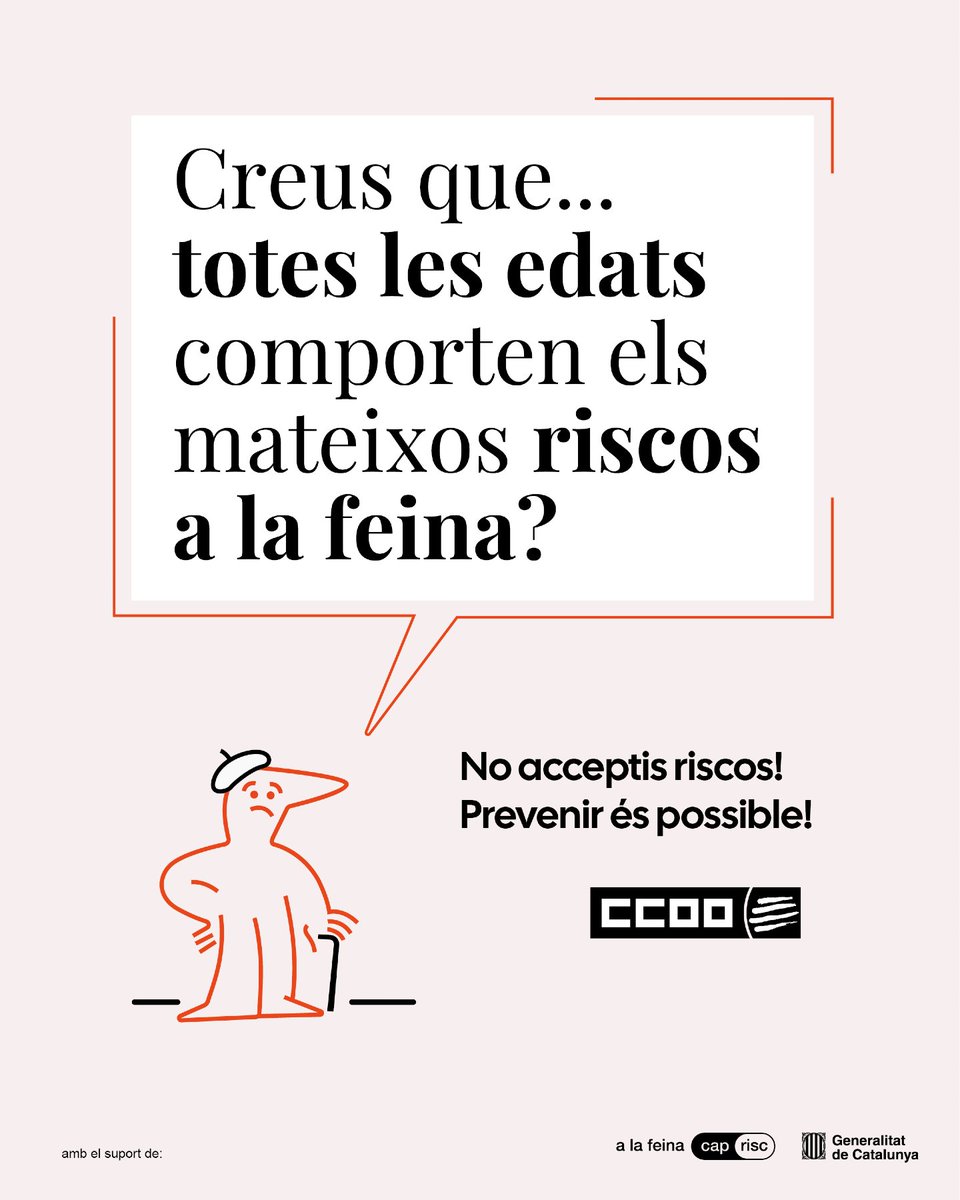 A la feina, cap risc. 
Prevenir és possible!
f.mtr.cool/eqxjrfkcme