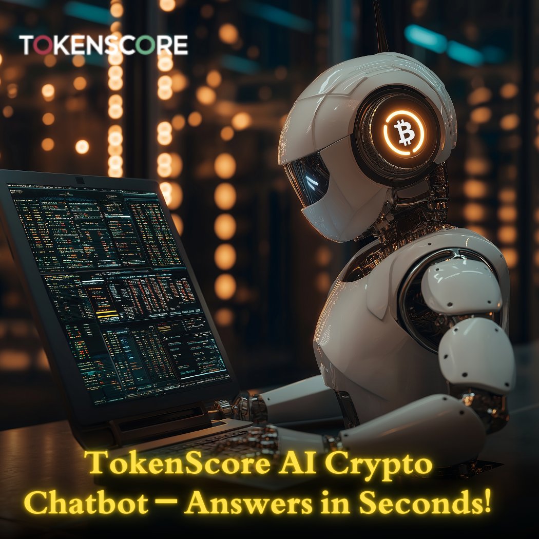Tokenscoreai's tweet image. 🤖 Got a crypto question? Ask TokenScore’s AI Chatbot!
 💬 Compare coins, check risks, or understand sentiment instantly.
 ⚡ Your 24/7 crypto assistant for data-backed decisions.
 #TokenScoreBot #CryptoChatbot #AIInsights #SmartCrypto