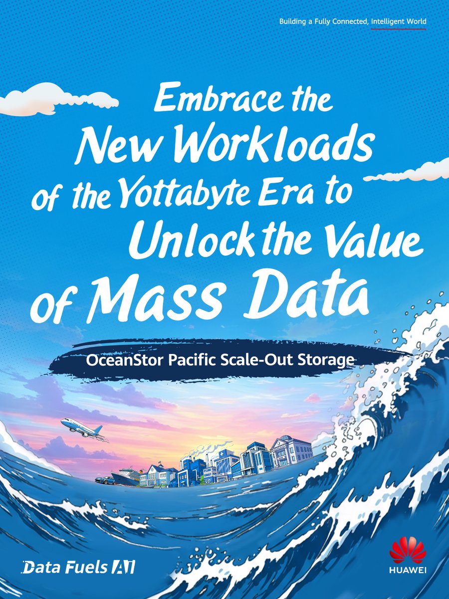 HuaweiEBGItalia's tweet image. Pensa ai dati di massa. Pensa al valore enorme. Lo storage scalabile #OceanStorPacific è pronto per i nuovi carichi di lavoro e le enormi dimensioni del mondo emergente guidato dall&apos;intelligenza artificiale. Scopri di più qui: bit.ly/3Iq76gg

#DataFuelsAI #HuaweiStorage
