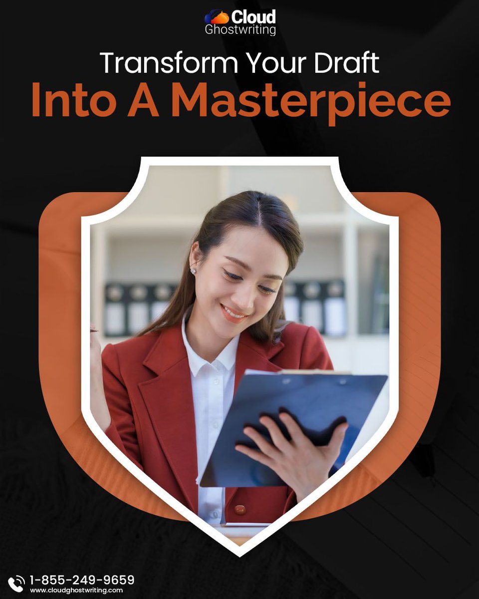 CloudGW9's tweet image. That document on your computer isn&apos;t just a draft; it&apos;s a masterpiece in waiting. Our team of writers and editors helps you uncover its full potential. Let&apos;s create something extraordinary. 🎨 cloudghostwriting.com

#CloudGhostwriting #TransformYourDraft #BookMasterpiece #Write