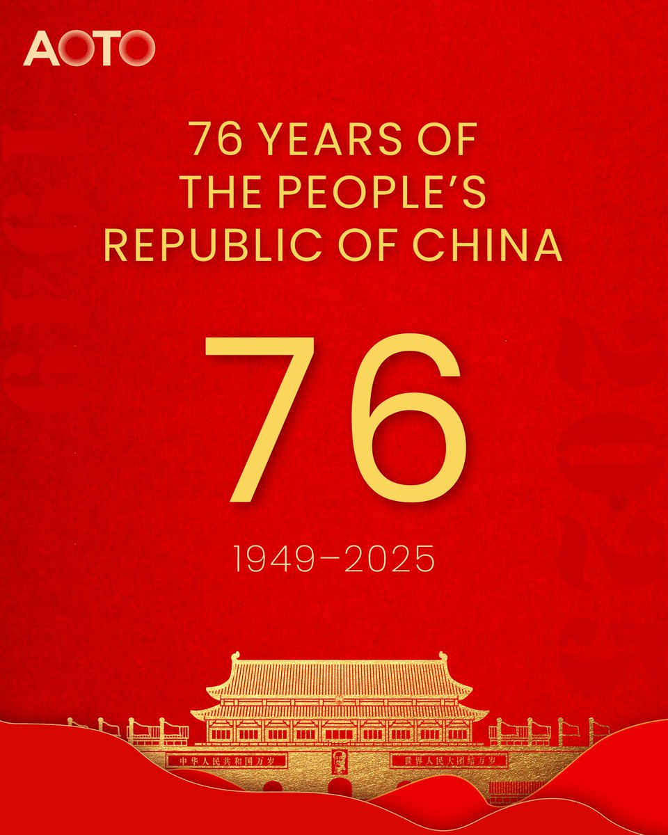 76 Years of Unity, Progress, and Pride
Wishing China a very happy National Day.
— From your friends at AOTO

#HappyNationalDay #China #76Years #AOTO #Celebration #LEDDisplay