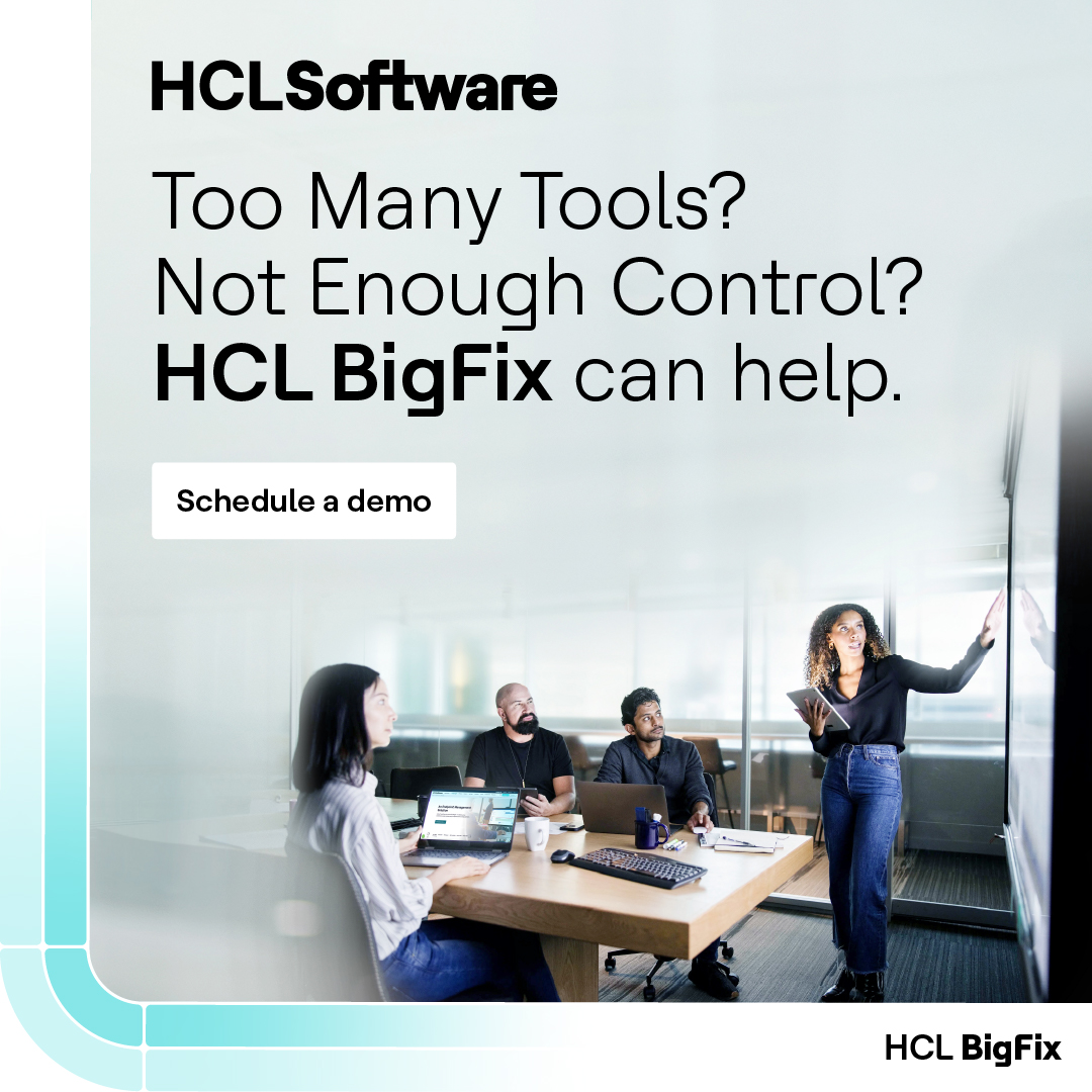 HCLBigfix's tweet image. Struggling with SaaS sprawl, shadow IT or license waste?
HCL BigFix SaaS Management helps you take control.
Talk to our experts today: hclsw.co/5ram31
#SaaSManagement #BigFix #ITOptimization #HCLSoftware