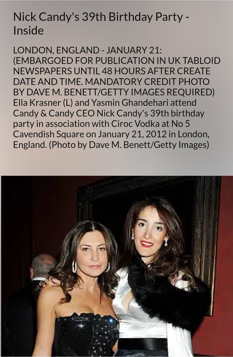 Hey @towler, here is a picture of Ms Ghandehari, who is seemingly linked the the company (Interior Architecture Landscape Limited) that gave your party £100k last June. She also once attended your treasurer's (Nick Candy) bday party.
Tell us again what is your issue with the WEF.
