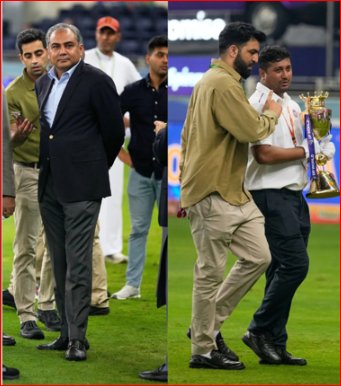 nitinsinghrbl's tweet photo. Asian Cricket Council Chief Mohsin Naqvi से Indian Team ने Asia Cup Trophy लेने से किया इंकार! #Gooddecision
.
#tilakverma #rinkusingh #asiacup2025 #indianteam #teamindia #indiancricketteam #asiacupreels #hardikpandya #abhisheksharma #mohsinnaqvi #harisrauf #PakistanCricketTeam https://t.co/QJAKLGjJpn
