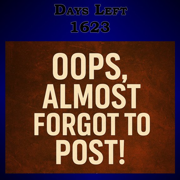 axemanauthor's tweet image. So busy today I nearly forgot to make a post 😅

👉 What’s something you almost forgot this week?

#BusyWeek #WriterLife