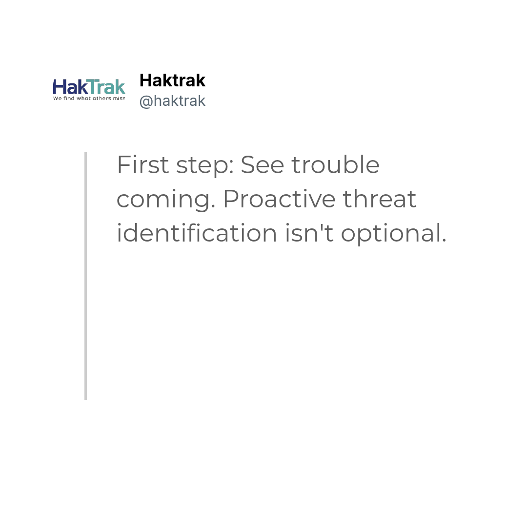 hak_trak's tweet photo. A solid incident response plan isn’t just paperwork—it’s your defense when breach alarms go off.
Identify threats early
Assign clear roles
Communicate transparently
Test and refine often
Ready to protect your business with confidence? Contact us. info@haktrak.com
#cybersecurity https://t.co/ao6yGNPIWs