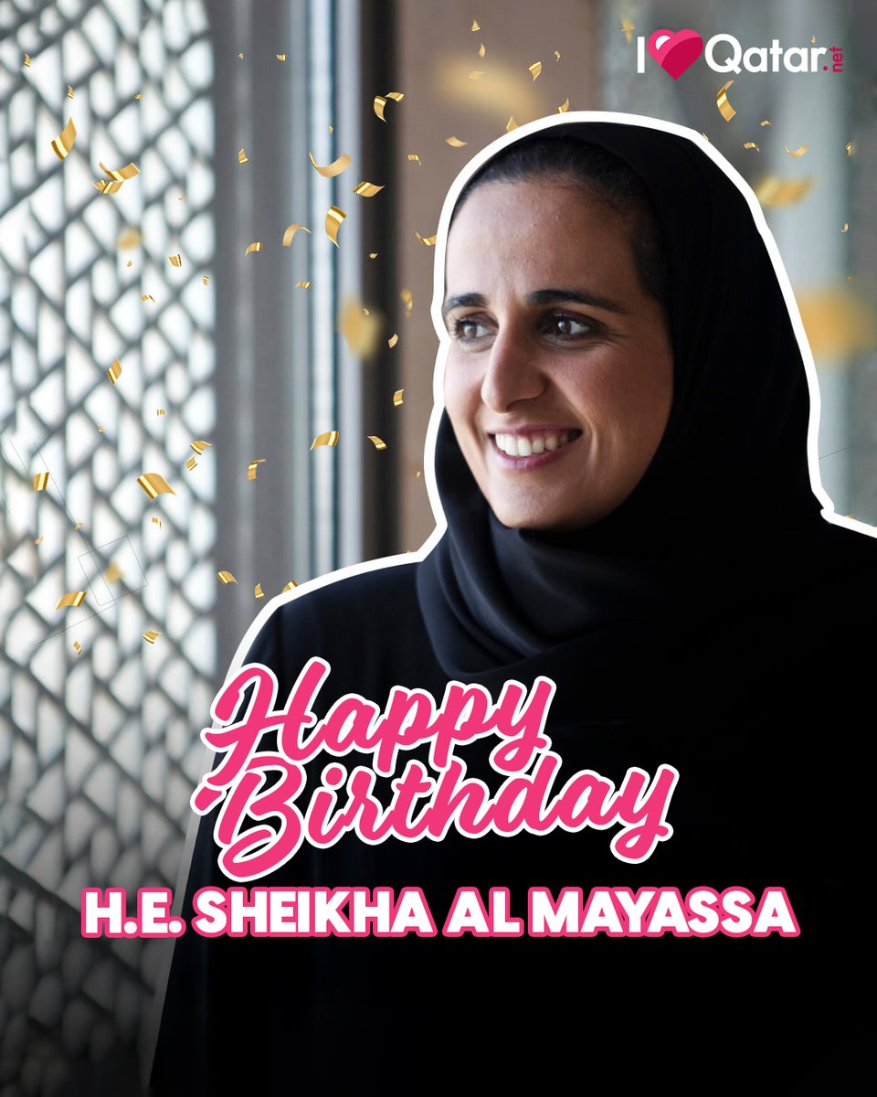 🎂 Happy Birthday, H.E. Sheikha Al Mayassa! 

H.E. Sheikha Al Mayassa Bint Hamad bin Khalifa Al Thani is the Chairperson of Qatar Museums, Doha Film Institute, Reach Out to Asia, and Qatar Leadership Centre. She is also the sister of Qatar’s Amir, H.H. Sheikh Tamim bin Hamad Al