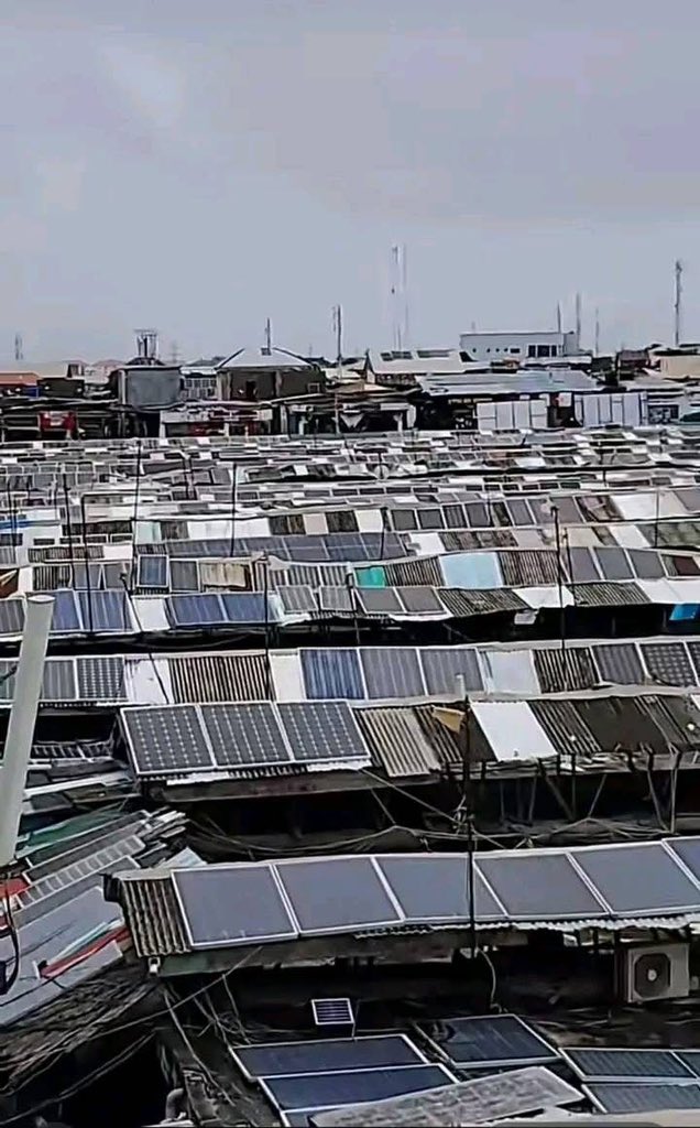 wegatherdey's tweet image. Check out this stunning rooftop view of Alaba International Market, one of the busiest markets in Ojo, Lagos State!"