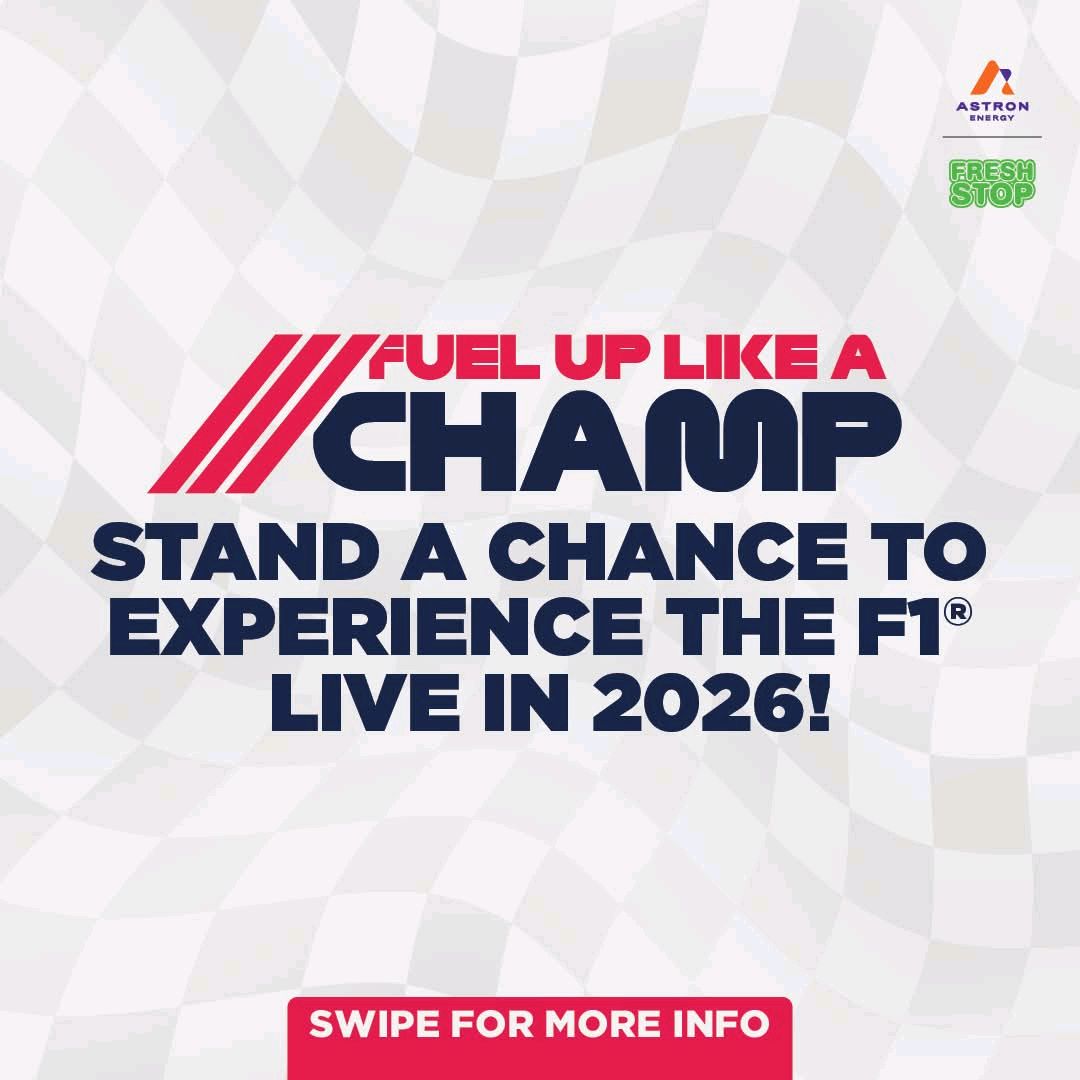 Pages_Potties's tweet image. Stand a chance to experience the F1® live in 2026! 🚦🔥🤯

Here’s how to enter:
⚡ Buy ANY 2 Red Bull Energy Drinks
📲 WhatsApp “Red Bull F1” to 066 022 8456 OR scan the QR code

⏳ Competition runs: 3 Sept – 2 Nov 2025

#FuelUpLikeAChamp #FreshStop #AstronEnergy #RedBullF1 #F1