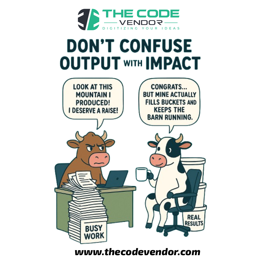 thecodevendor's tweet image. ✨ 🅼🅾🅽🅳🅰🆈 🅼🅾🅾-🆃🅸🆅🅰🆃🅸🅾🅽 ✨
👉 Quantity ≠ Value.
👉 Noise ≠ Impact.
👉 Busy ≠ Productive.
Fill the buckets. 🪣✨
🚀 Takeaway: Value your presence. Value your impact.
#MondayMotivation #WorkSmartNotHard #ImpactOverOutput #ValueOverVolume #ProductivityTips