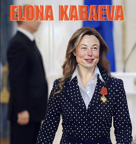 beleidigtewu's tweet image. Elona, not Elon. Elona Muskova.