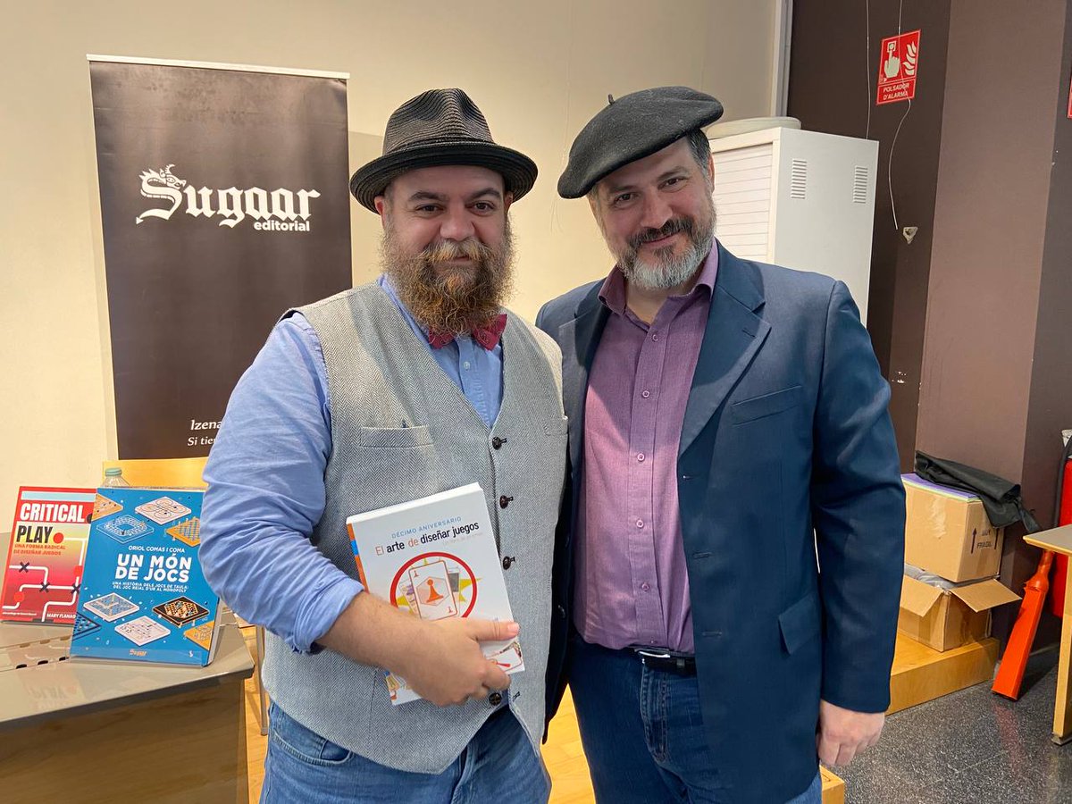 EditorialSugaar's tweet photo. Este fin de semana Diego y Felipe estuvieron en Sant Quirze dando un taller de diseño de juegos basado en el arte de diseñar juegos de J. Schell.

El taller fue todo un éxito y pronto podréis ver algunos videos del proceso https://t.co/Sco3CPzOpV