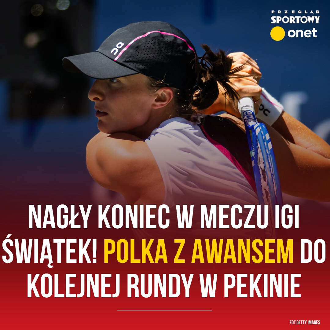 🔴Jeden set i koniec! Iga Świątek z awansem ‼️ 

dlvr.it/TNLqlM