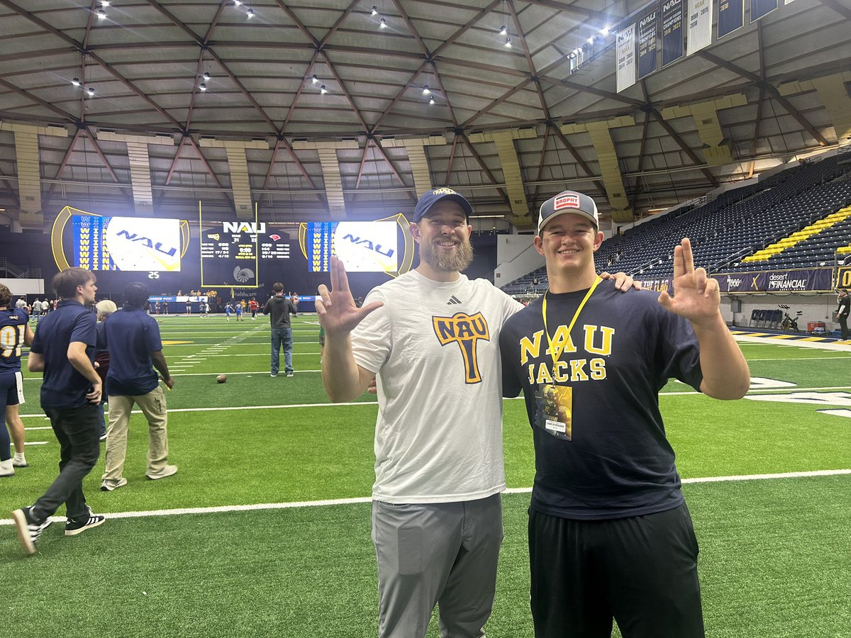 Thank you <a href="/NAU_Football/">NAU Football</a> for inviting me to the game on Saturday!! Had a lot of fun watching NAU get the W!! <a href="/CoachB_Larson/">Bryan Larson</a> <a href="/TimRoschmann/">Tim Roschmann</a>