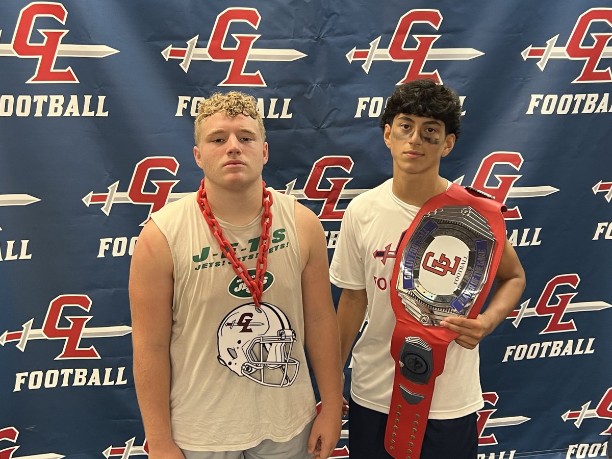 Congrats to our Offensive &amp; Defensive POWs, Elijah Garcia &amp; Logan Stack! Garcia scored two rushing TDs to lead the ground game while Stack paced the defense with 12 tackles &amp; 2 TFLs. #CTWTD