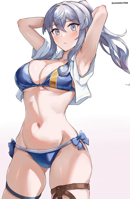 ゴトランドの水着姿 #艦これ