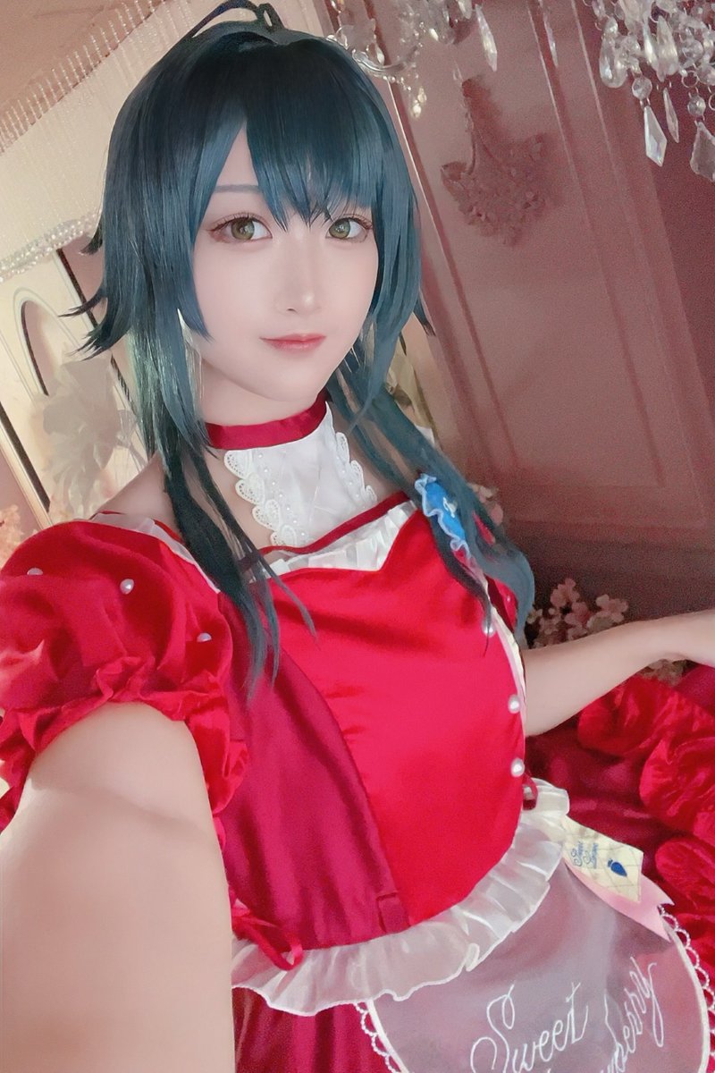 手毬🍓今回のウィッグは過去一上手くできた気がする✨
 #0920苺ウエハースほかほか併せ