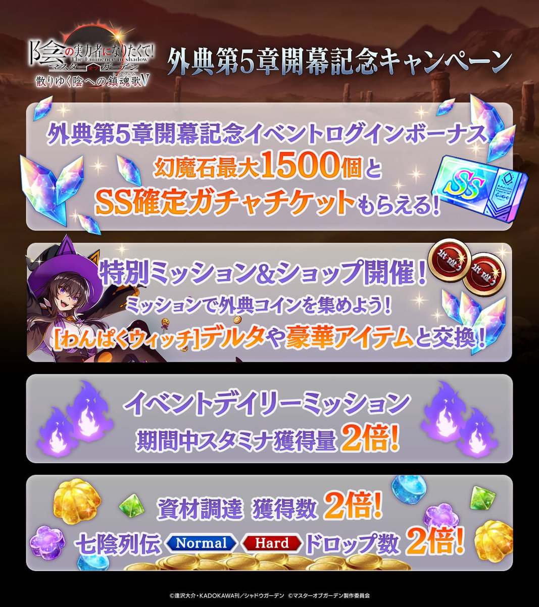 ミツゴシ支店ラインナップ更新！】 外典コインで交換できる「幻魔石