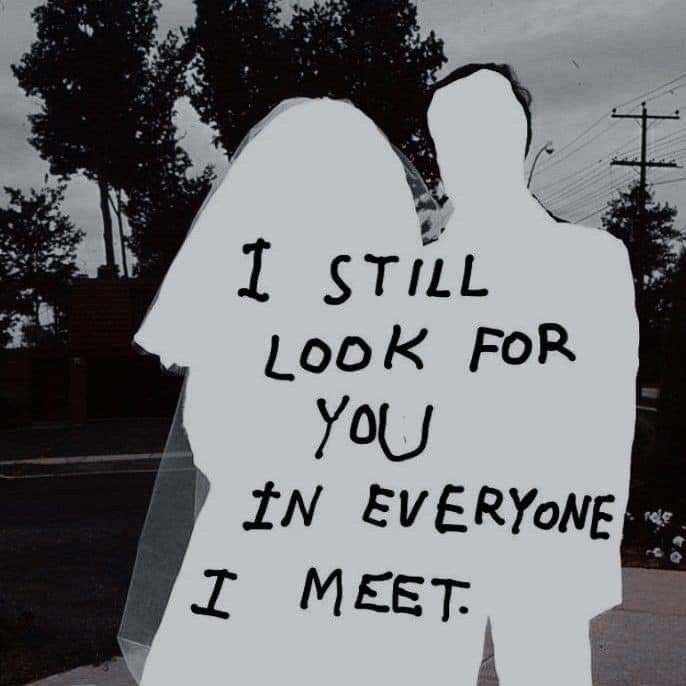 I still look for you on everyone i meet.