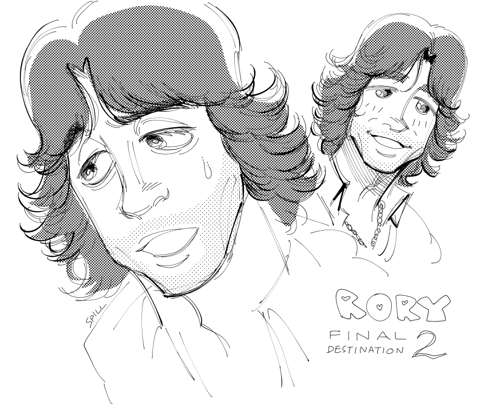 spillingdown's tweet image. rory sketch for donor 🫶
donation options here: mappapapa.neocities.org/c/
#rorypeters #finaldestination2