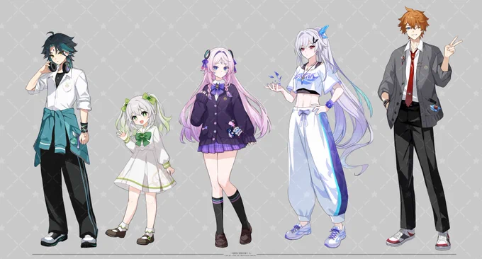 制作させて頂いた衣装デザインです!衣装は二次創作利用OKですので是非～! ※下記の絵をそのまま印刷して売る等、商用利用は禁止です。 #HoYoFair #原神 #Genshinimpact #ParallelsMeet #PR