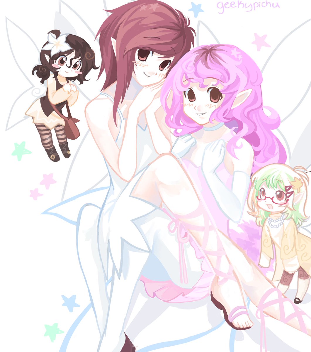 geekypichu's tweet image. Friends 🪽