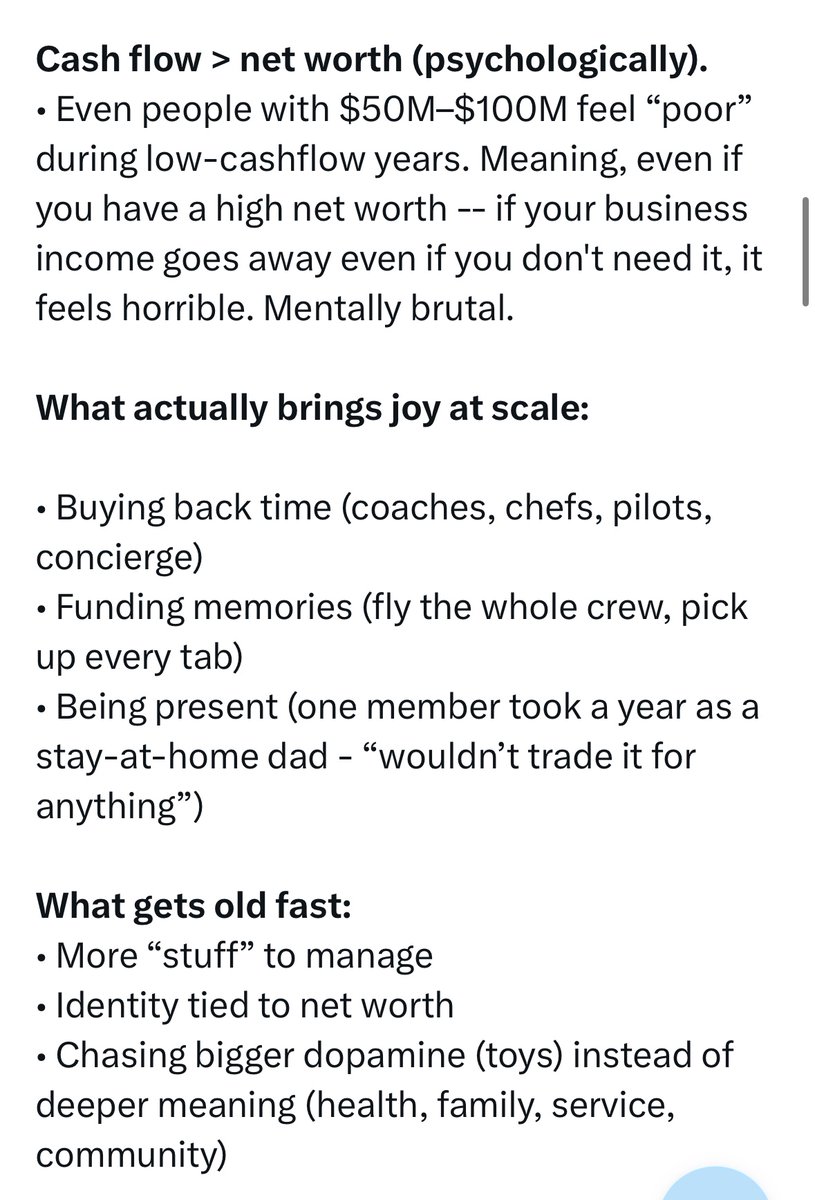 lwastuargo's tweet photo. The last sections are so relatable

💸 Dulu invest di properti gara2 pingin tetep punya gaji bulanan. Net worth multi-millionaire percumi kalo cash flow cekak. Ga nyaman di jiwa

💎 Buying expensive stuff ga guna. Buy it only if you like the experience. Don’t but it for status

Makanya kalo liat orang hobi pake dan beli barang branded daku mikirmya “this guy is not there yet”

👑 Harta yang paling berharga adalah keluarga