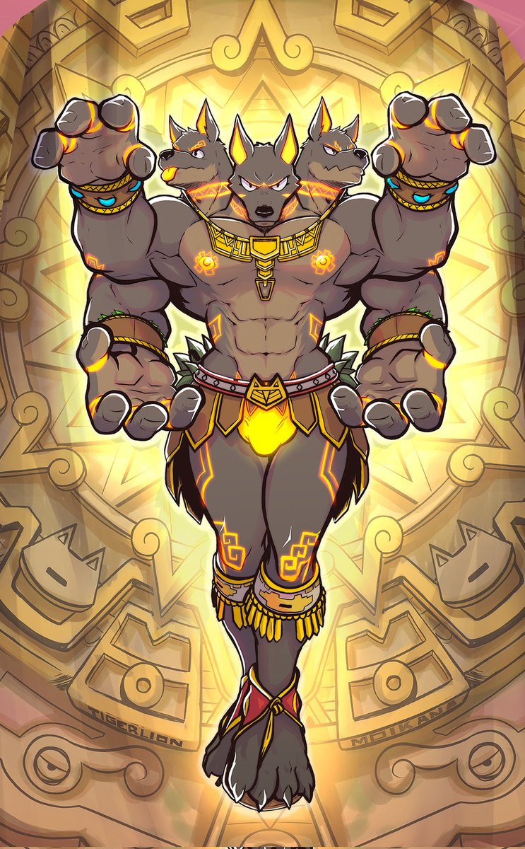 It’s such a nice feeling when characters inspire you to create new things for yourself.

I wanted to make a Xolo version inspired by Anuberus, but with my own cultural twist XD

It’s printed on something… Can you guess what it is? 😏