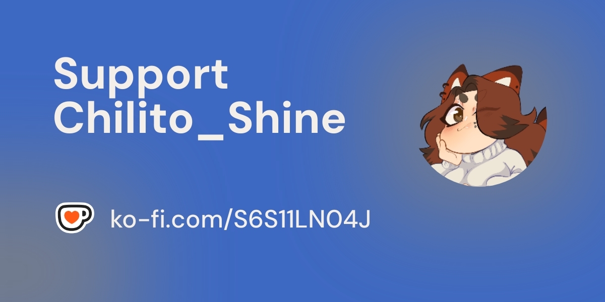 ChilitoShine's tweet photo. https://t.co/mJpshe878o
I'd also appreciate it a lot if you all could buy me a ko-fi~ (❁´◡`❁)💕 https://t.co/EoqxDbNDgE